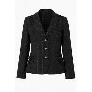 T. Milano Women's 20W Black Blazer Vintage